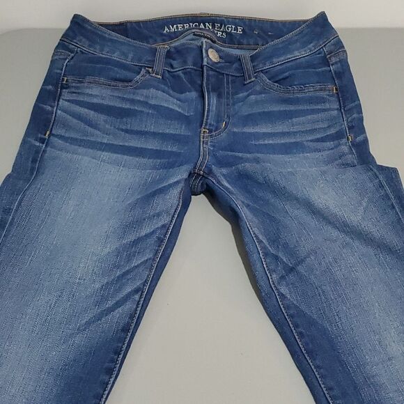 𝅺american Eagle super stretch 28x32 size 4 jeggings - Picture 5 of 8